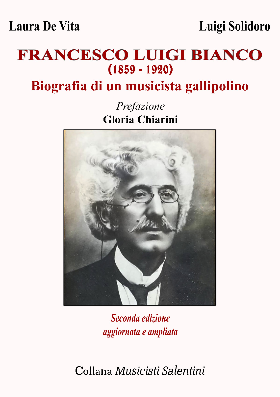 La copertina della nuova edizione della monografia relativa al compositore Francesco Luigi Bianco